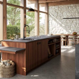 Rugged Concrete Caesarstone Composiet Keukenbladen