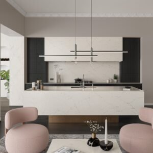 Composiet keukenbladen Silestone Victorian Silver