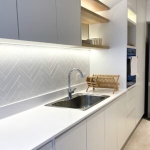 Composiet keukenbladen Silestone White Zeus