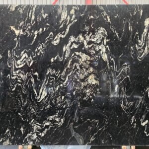 Cosmic Black Gepolijst Graniet Keukenbladen