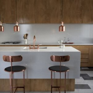 Desert Silver Silestone composiet keukenbladen