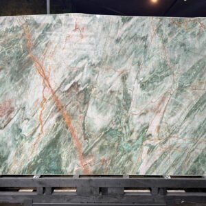 Keukenbladen Kwartsiet Euphoria Green Gepolijst