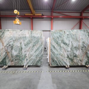 Keukenbladen Kwartsiet Euphoria Green Gepolijst