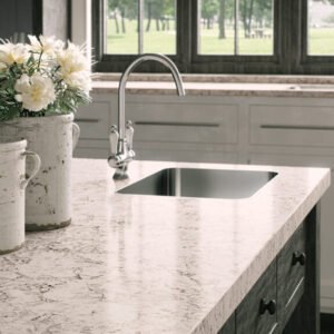 Composiet keukenbladen Caesarstone 6046 Moorland Fog